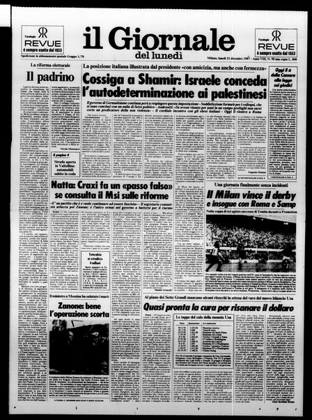 Il giornale del lunedi